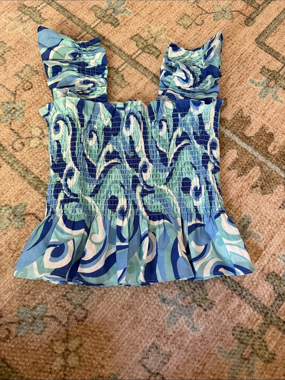 Hill House Ocean Kaleidoscope Paz Top | Size Small NWT